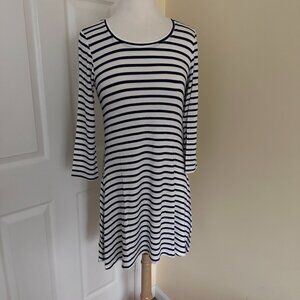 Super Soft Navy & White Tunic or Dress